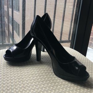 Alfani Patent Leather Black Heel, Size 8.5
